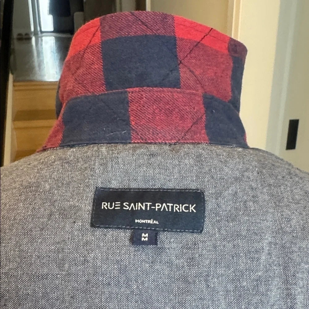 Rue Saint-Patrick Buffalo Plaid Quilted Jacket – Size M - Picture 4 of 7